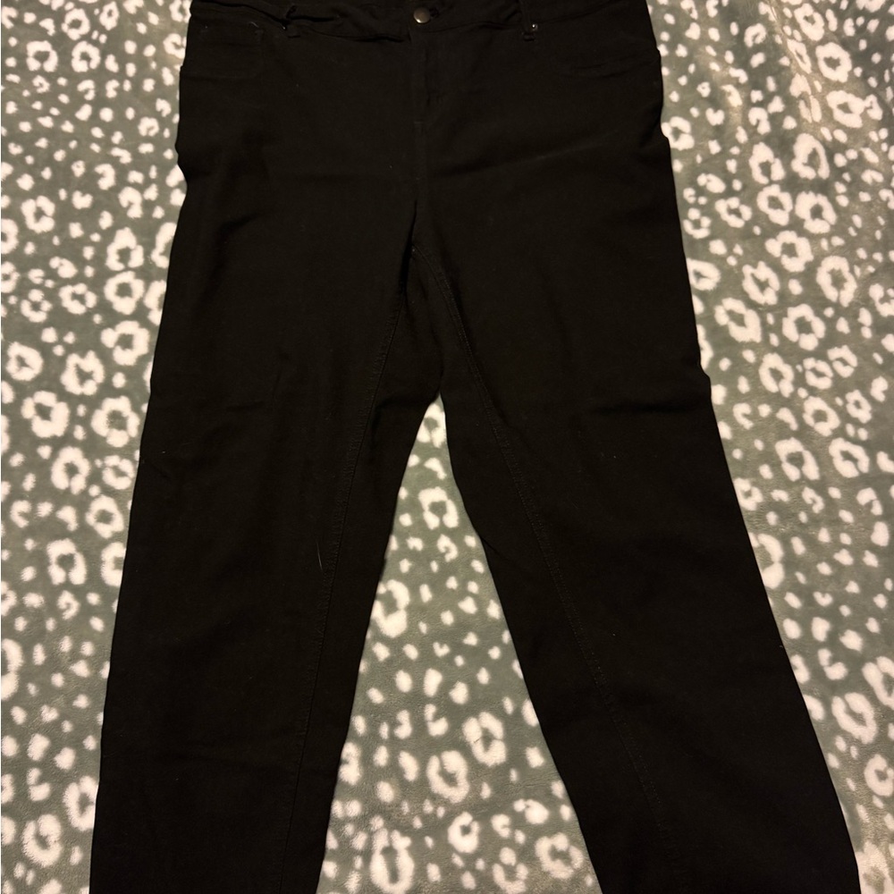 Women's Black Jean styled slacks